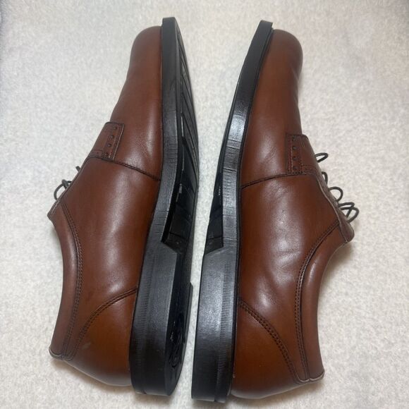 Florsheim Men's Shoes Midtown Oxford Brown Leather Plain Toe US 13 - Picture 6 of 10